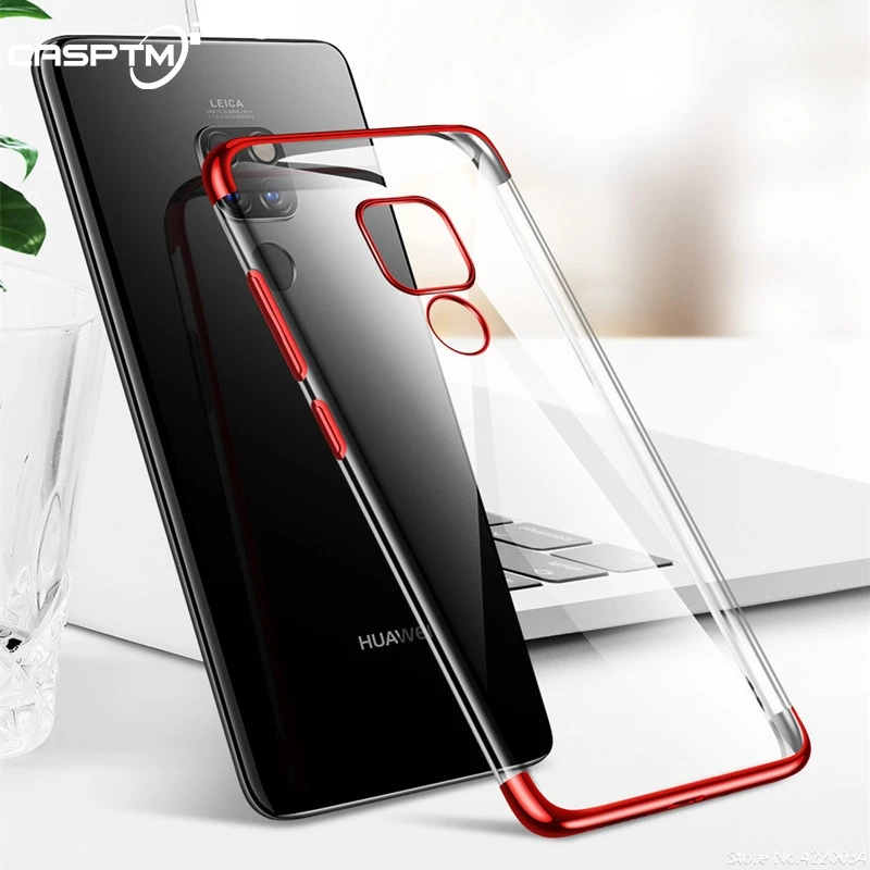 Мягкий чехол из ТПУ с покрытием для Huawei Mate 20 Lite X 10 Pro P20 P10 прозрачный тонкий задней