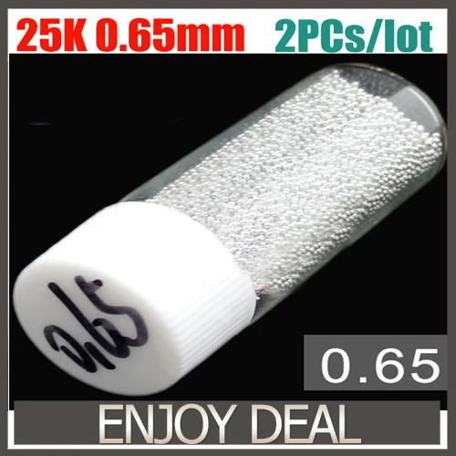lead-free 0.65mm 25k solder ball BGA reballing balls for welding repairing free shipping 2pcs/lot