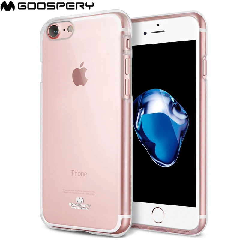 Прозрачный гибкий ТПУ мягкий чехол Goospery для Apple iPhone 5 5S SE 6 6S 7 8 Plus X XS XR 11 Pro Max