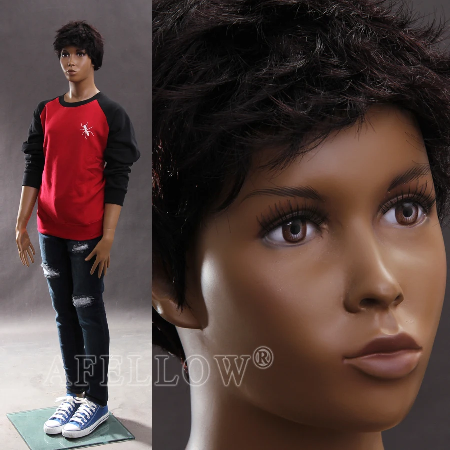 Lifelike Fiberglass Kid Boy Display Mannequin Manikin Dress Form Dummy