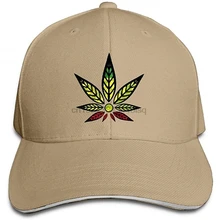Rasta Stoner листья унисекс взрослых бейсболка хип-хоп Спортивная Кепка(2