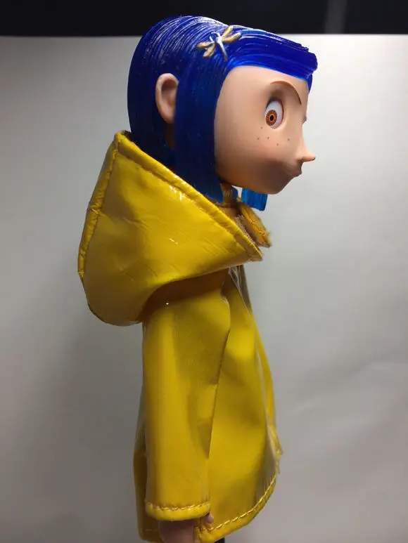 Movie Coraline The Secret Door Neca Raincoat Pvc Action Figures