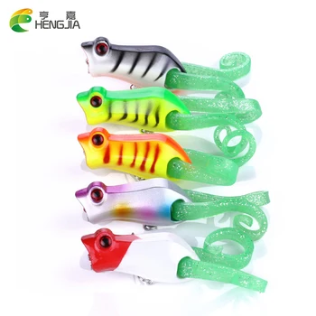 

HENGJIA 2018 100pcs Popper Crankbait 5.5cm 10.2g Fly Fishing Hard Baits Plastic Floating Wobbler Pesca Fishing Tackle