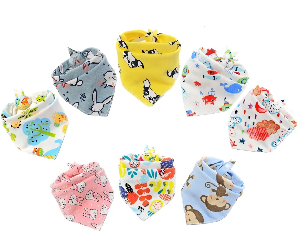 Детский нагрудник 8 шт./упак. хлопок детские нагрудники|baby cotton bibs|cotton bibbaby babador |