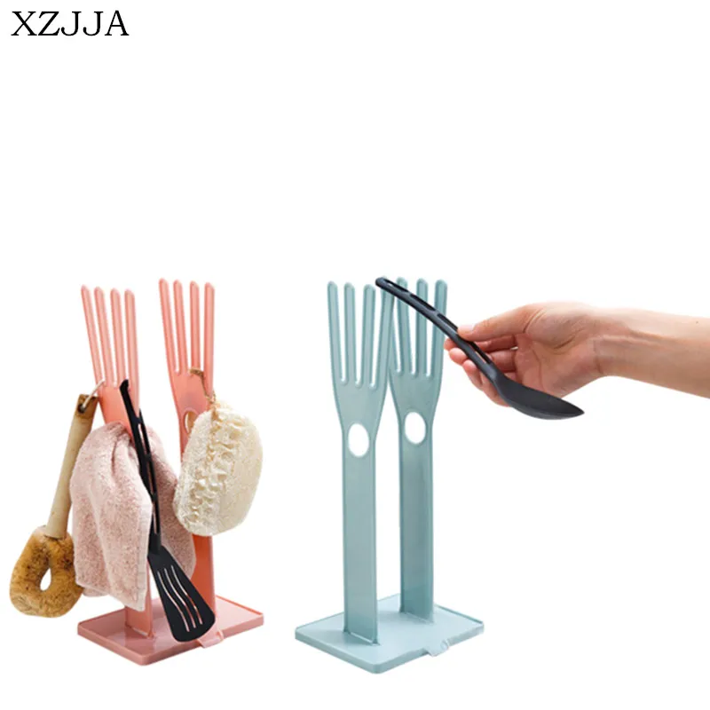 XZJJA الإبداعية المطبخ الحمام تخزين الرف تنظيف الخرق قفاز تجفيف رف المطبخ سطح المكتب الصرف تخزين الرف