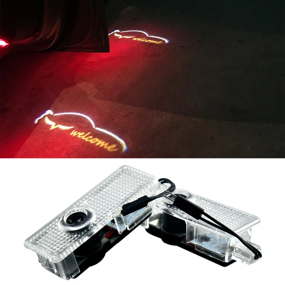 

2Pcs Car LED Pathway Lighting for mini Door Warning Light Logo door light for BMW E60 E90 F10 F15 E63 E64 E65 E86 E89 E85 E91