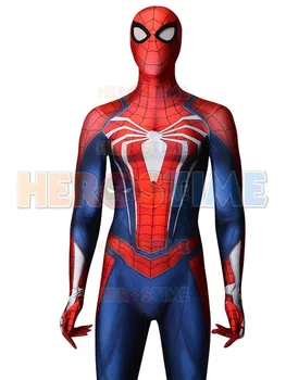 

The Newest PS4 Spiderman Costume Tight Spandex Print Spider-man Cosplay Costume Custom Made