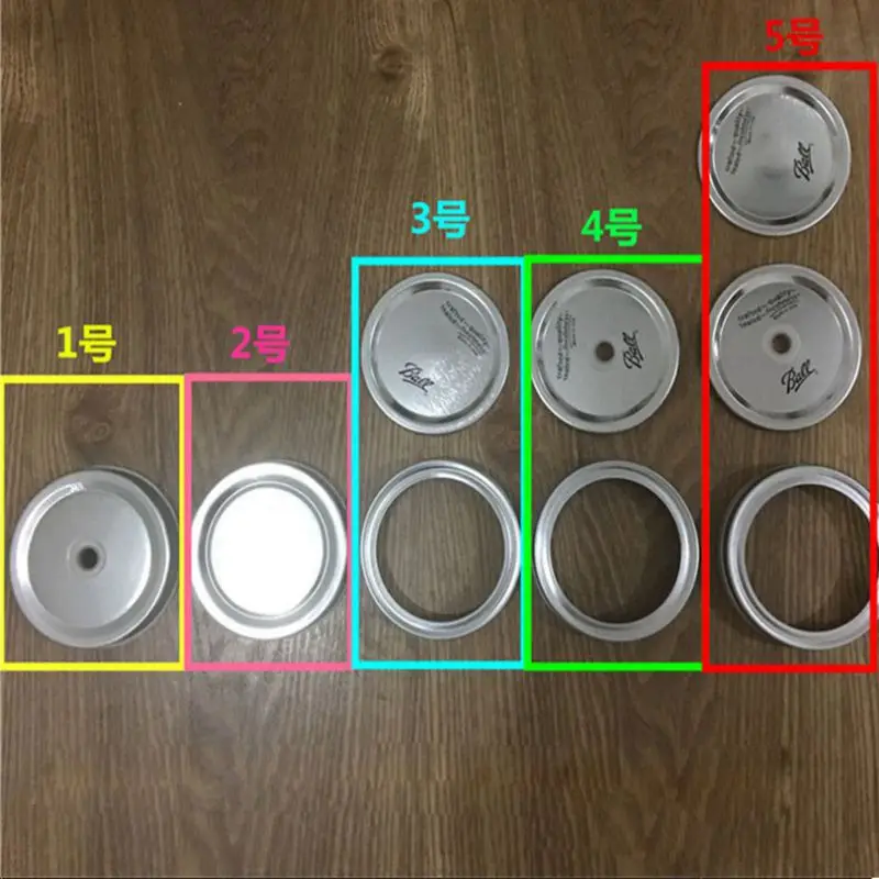 

1 PCS Sealed Tinplate Lid Threaded Metal Cock Cup Mason Cup Cap With Hole 8.5cm