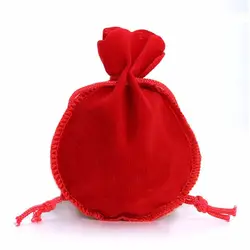 Одноцветное Цвет прекрасный Тыква Форма бархат ткань ювелирные Drawstring сумки ювелирные изделия мешок конфет сумки для Для женщин