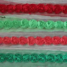 30y 2,5 см 120D Шифоновый Цветок розы кружевное платье для детей Детская одежда аксессуары шифон цветы для обруча 11 цветов
