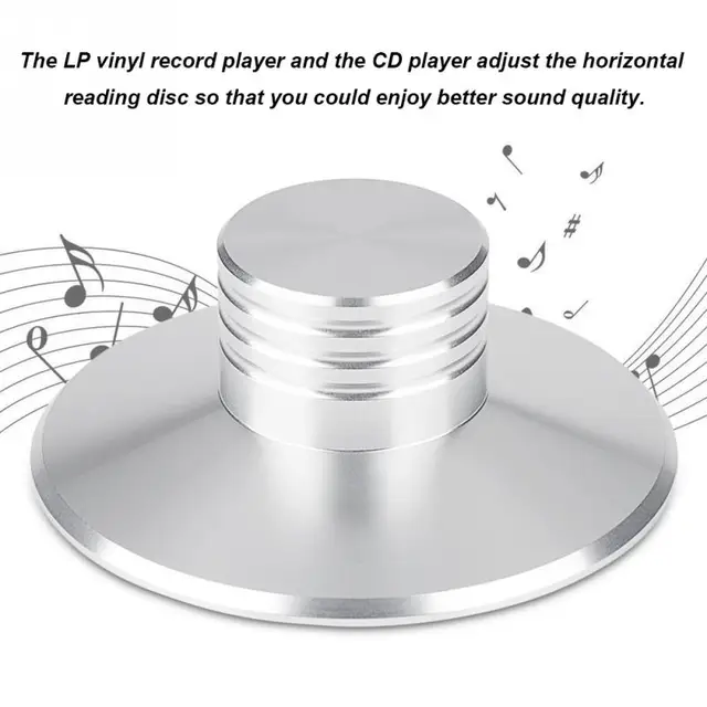 Metal LP Vinyl Turntable Clamp Record Weight Disc Stabilizer Stainless Steel Stabilizer 120g For Vinyl Turntables Hi Fi