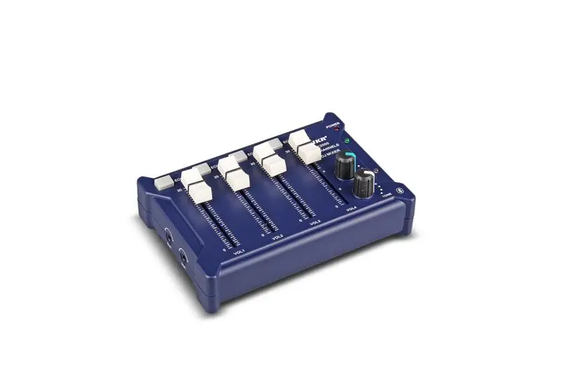 live streaming Mini portable mixer music equipment K2000 with Bluetooth Mixer Supports 4 mic inputs 2 outputs Mixer