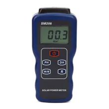 Солнечный Мощность метр точное экспонометр солнечного излучения Тестер оптический солнечных исследований Стекло интенсивность света данных пиковых