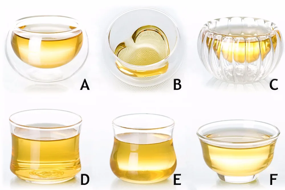 

Kinds of Small Handmade Glass Tea Mugs Heat Resistant Clear Kungfu Tea Cups