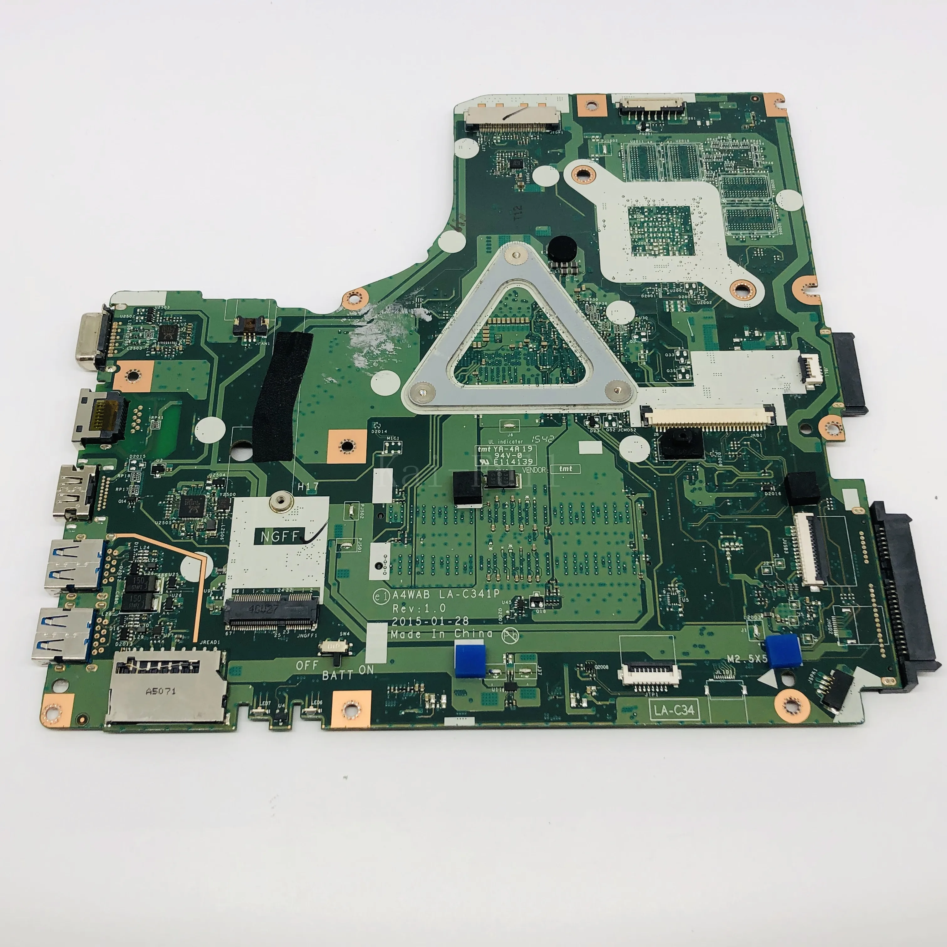 discount  LA-C341P Mainboard for Acer Aspire E5-473G E5-473 Laptop Motherboard SR23Y I5-5200U