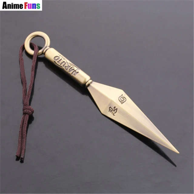 15cm Anime Naruto Weapon Keyring Uchiha Sasuke Uzumaki Naruto Kunai 