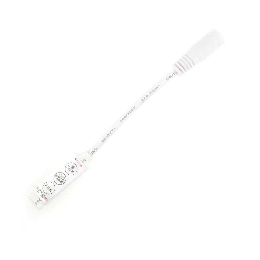

4pin and Female DC Connector mini 3 key rgb led controller control DC12v 24v smd 5050 3528 rgb led strip light
