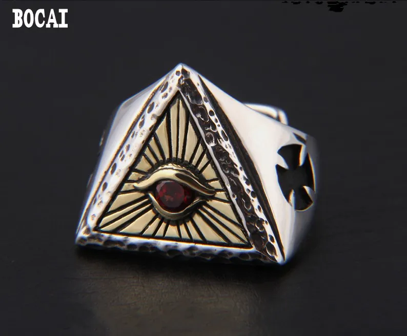 

2019 Rushed Time-limited Lovers' Punk Lovers Anniversary Rings Ring Anel 925 God's Eye Tail Ring Index Finger