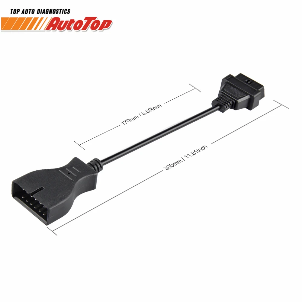 Для GM12 OBD2 Кабель адаптер для G M 12 Pin к ODB2 16Pin кабель OBDII разъем OBD1 инструмент