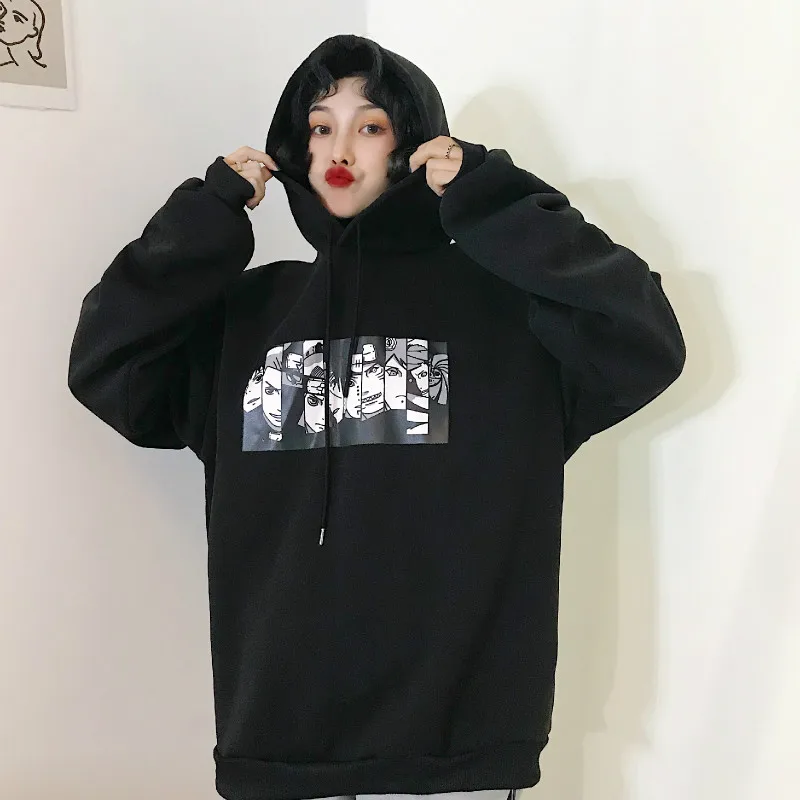 2019 Autumn and Winter Women's Hoodies Ins Harajuku Comic