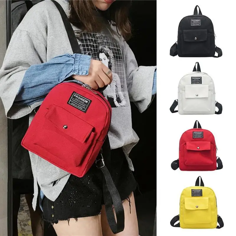 Холщовые женские рюкзаки, повседневные школьные рюкзаки для путешествий, противоугонные рюкзаки для девочек-подростков, рюкзаки через плечо для девушек, студенток, мини-рюкзак