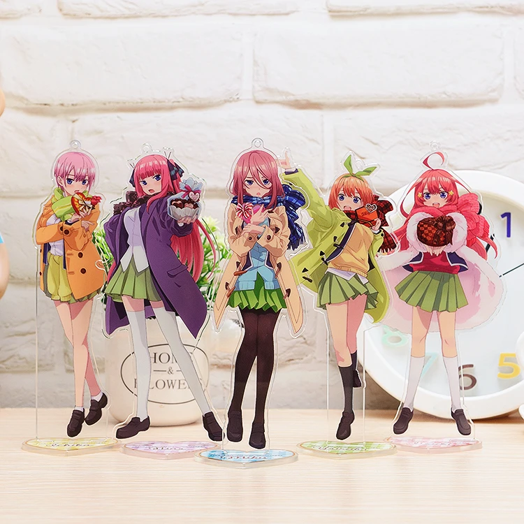 Аниме Quintuplets Go Toubun no hanayoyotsuba Nakano Miku Косплей фигурка на акриловой подставке