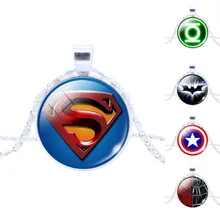 Best Mix Justice League , Captain America , Spider man , Sliver Tone Alloy pendant silvering Necklace Bangle Friendship Gift