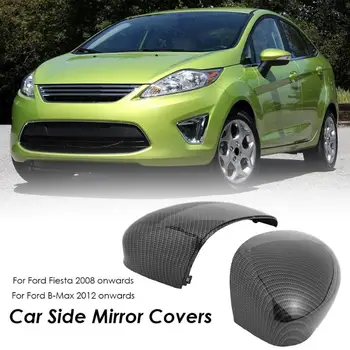 

2x Car Side Rearview Mirror Covers Carbon Fiber Look for Ford Fiesta B-Max