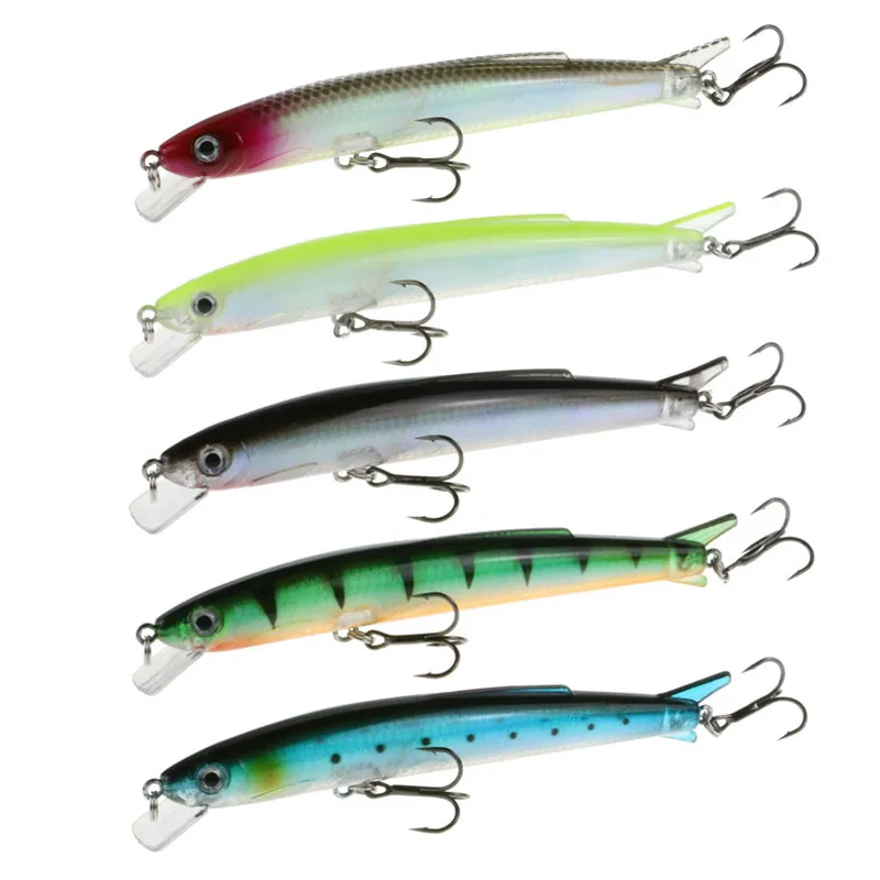 

High Quality Lifelike Minnow Fishing Lure 12cm 12.2g Laser Reflective Hard Bait Wobbler Long Cast Fish Lure