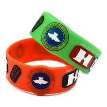 OneBandaHouse часы с логотипом силиконовый браслет 1 дюйм широкий браслет