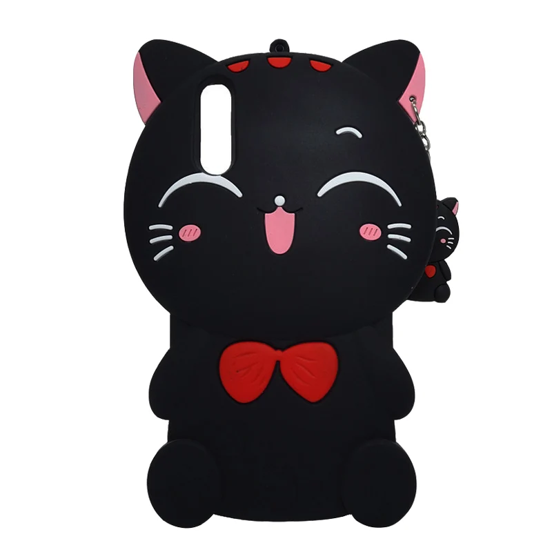 

Silicone Case For Huawei P9 Lite mini 2017 P8 P10 P20 Pro 3D Lovely Unicorn Cat Ear Cartoon Fundas Mate 9 10 20 Protective Cover