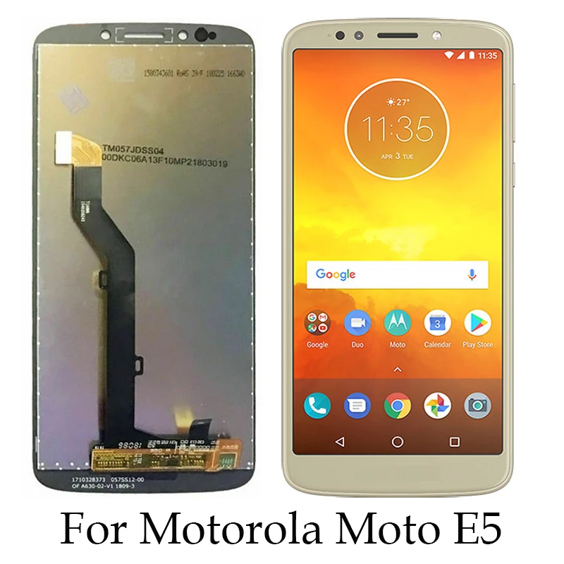 ЖК дисплей для Motorola MOTO E5 XT1944 сенсорный экран дигитайзер полная сборка Moto E 5 го