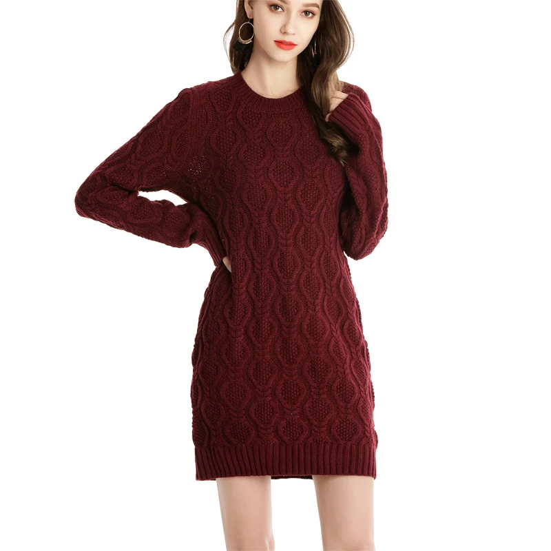 winter dress red