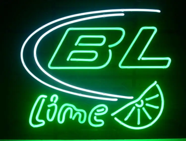 Custom BL LIME Glass Neon Light Sign Beer Bar | Лампы и освещение