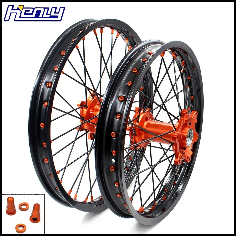 21/19 MX велосипеды для езды по бездорожью, колесные диски для KTM SX SXF XC XCW XCF 125 200 250 300 350 450 505 2003- черный луч