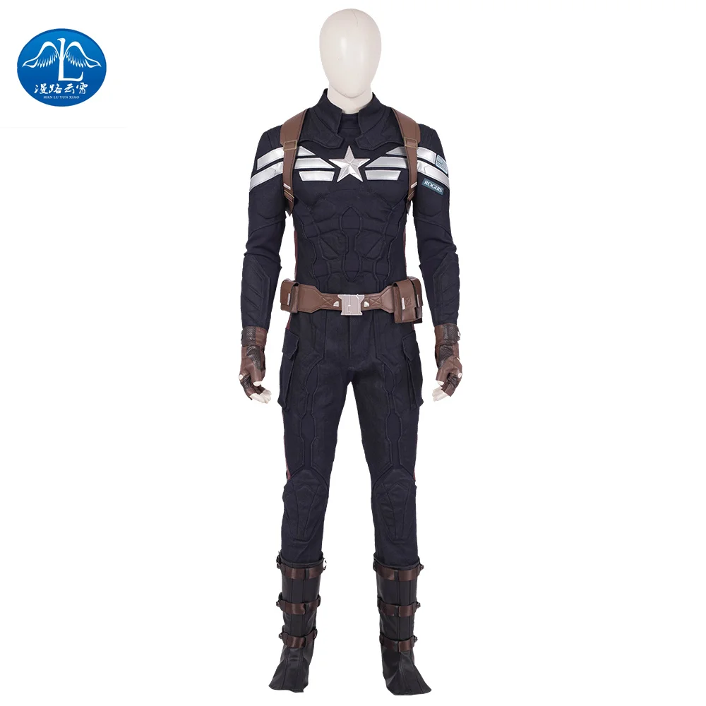 Avengers Endgame 2019 Hot New Marvel Movie Captain America Adult Cosplay Costume Men Sets Halloween Kids