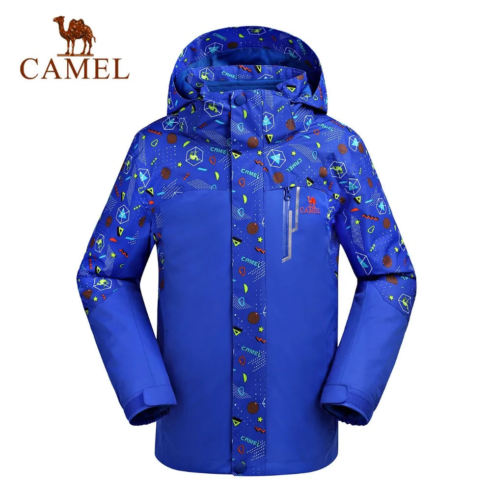 

CAMEL Children's Autumn Winter 3 in 1 Outdoor Jacket Lightweight Quick Dry Windproof Waterproof Camping Hiking Jacket