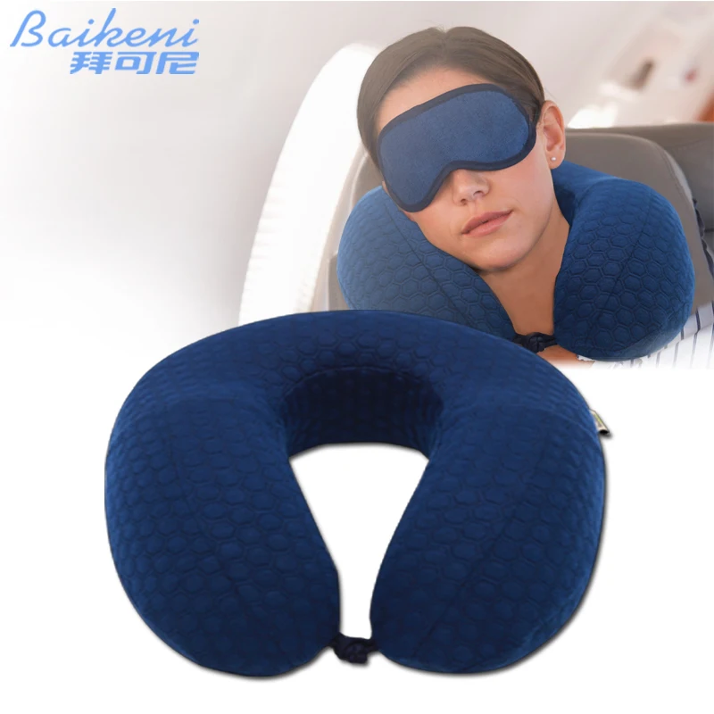 U Shaped Trave Pillow Memory Foam Pillow Neck Support Headrest For