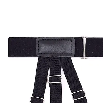 

Men Suspenders Keeping Shirt Tucked Braces Anti-Slip Hidden Suspenders Shirt Stays Belt with Non-slip Locking Clip Garters Strap