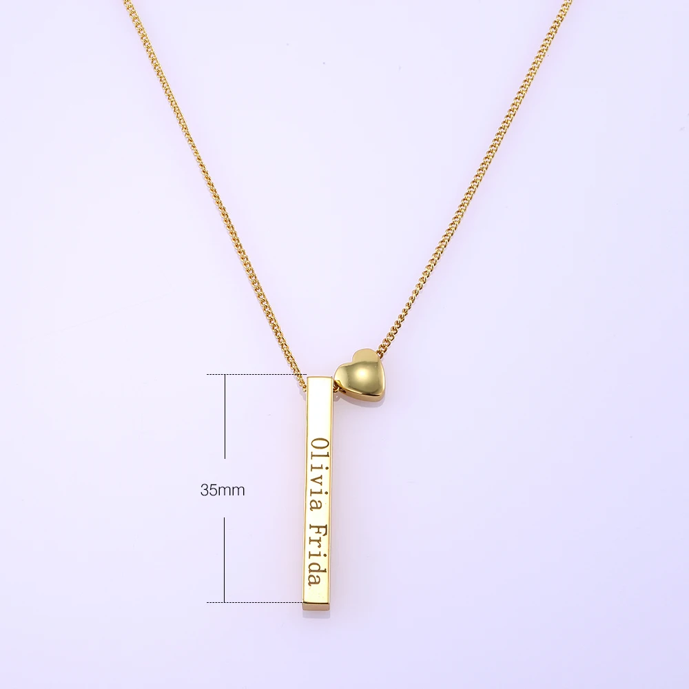 Lateefah, персонализированное модное ожерелье с буквенным именем, маленькое изящное ожерелье с сердечком, Женские аксессуары, Женские Ювелирные изделия