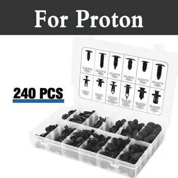 

240x Plastic Universal Body Rivet Clip Mud Guard Trim Push Car Rivet For Proton Inspira Perdana Persona Preve Saga Satria Waja