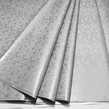 Серый Базен Riche Германия Качество 10 ярдов/сумка жаккардовая Одежда Ткань Дамасская мягкая морская парча хлопок похожие на Getzner