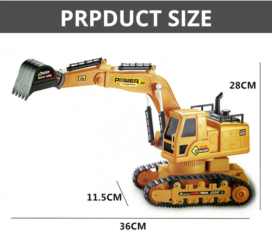 Строительная техника моделирование дистанционного управления гусеничный экскаватор модель RC конструирование грузовика тяжелая техника игрушки мальчики игры подарки