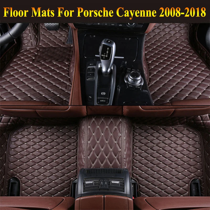 Автомобильные коврики для Porsche Cayenne 2008- футов ковры коврик шаг вышивка кожаные напольные коврики Тяжелый Ковер