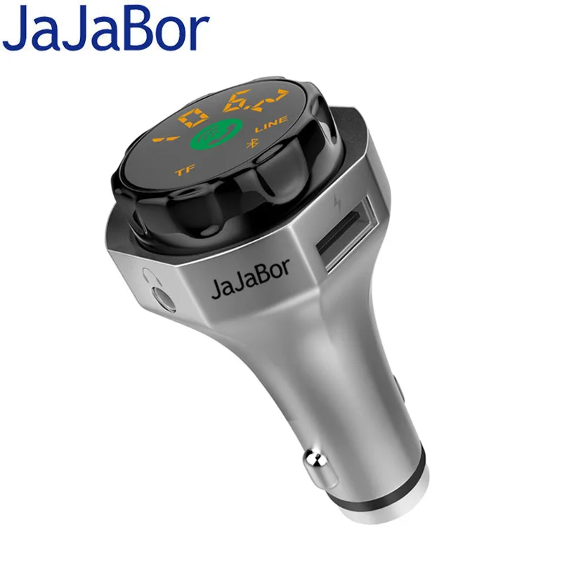 JaJaBor Car Wireless FM Transmitter Bluetooth Car Kit AUX Audio MP3 Player FM Modulator Handsfree Carkit Dual USB Car Charger