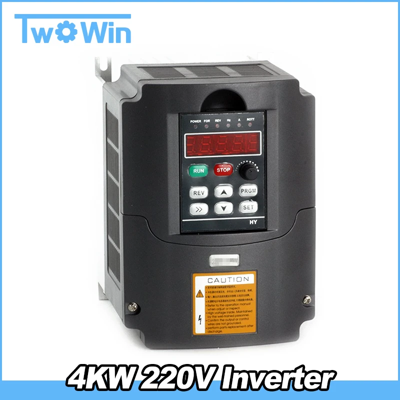 220v 4kw周波数インバータ 可変周波数変換器水ポンプとファン送風機 220v 1相入力 3相acドライブ Inverters Converters Aliexpress