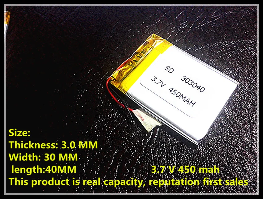 

RC Battery 303040 3.7v lipo rc battery 450mah for rc li polymer small helicopter,GPS,MP3,MP4,tools rc parts