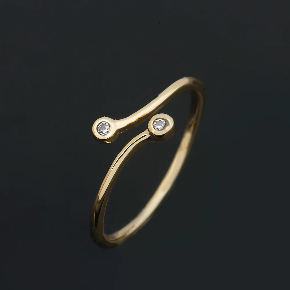 Buy Dazz Double Round Circles Thin Ring For Women Man