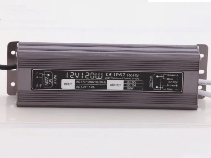 10PCS DC 12V 120W waterproof IP67 led driver Access control driver adapter led light transformer 10A power charger for leds