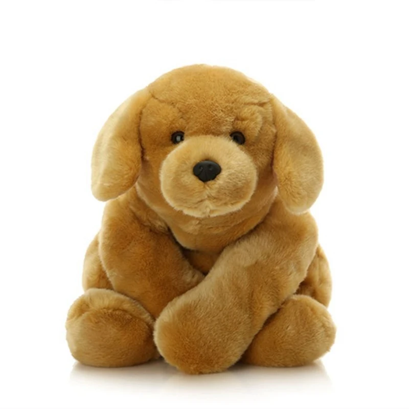 Dorimytrader quality soft animal Labrador retriever plush toy animals Golden Retriever  stuffed doll  lying on back dog 22inch 55cm DY61914 (13)